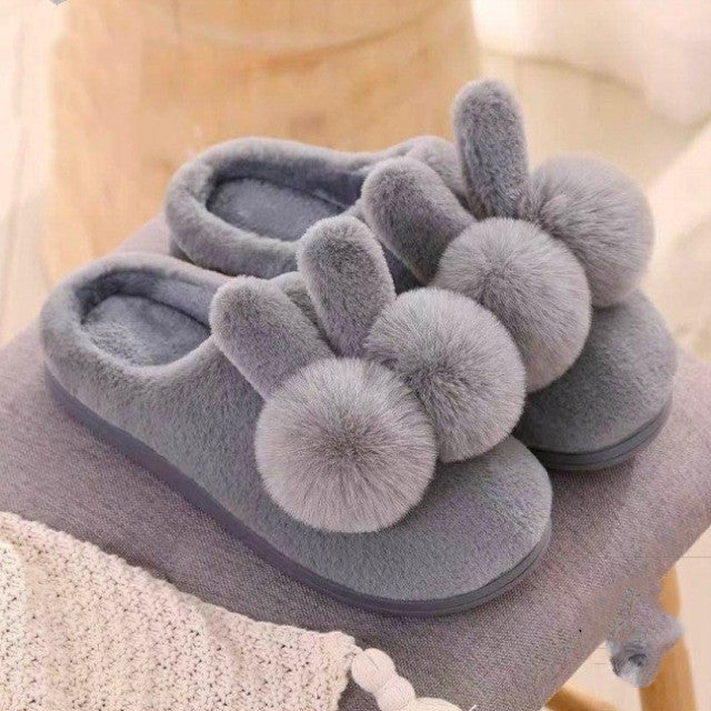 Pantoufles d'hiver En Coton Pour Enfants, En Peluche