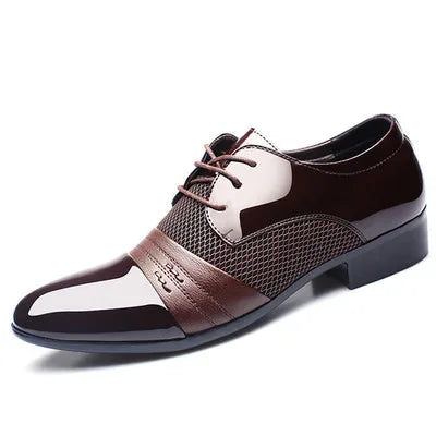 Chaussures hommes mode affairesnouveau classique en cuir sans lacet