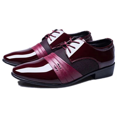 Chaussures hommes mode affairesnouveau classique en cuir sans lacet